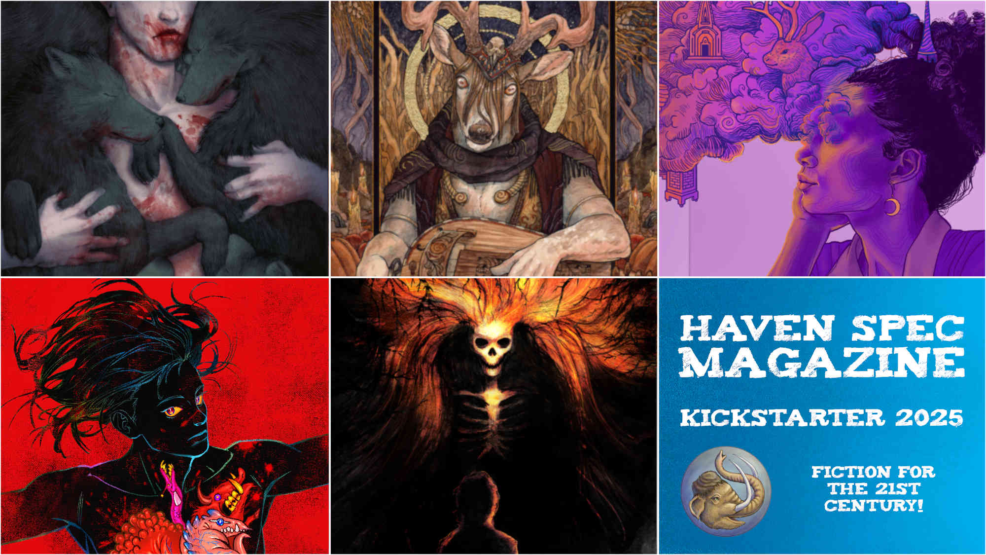 Kickstarter 2025 banner image for Haven Spec Magazine